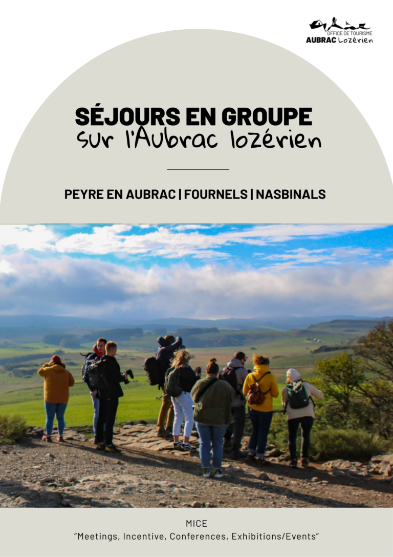 Dépliant des séjours en groupe sur l' Aubrac lozérien